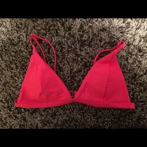 pink bikini top